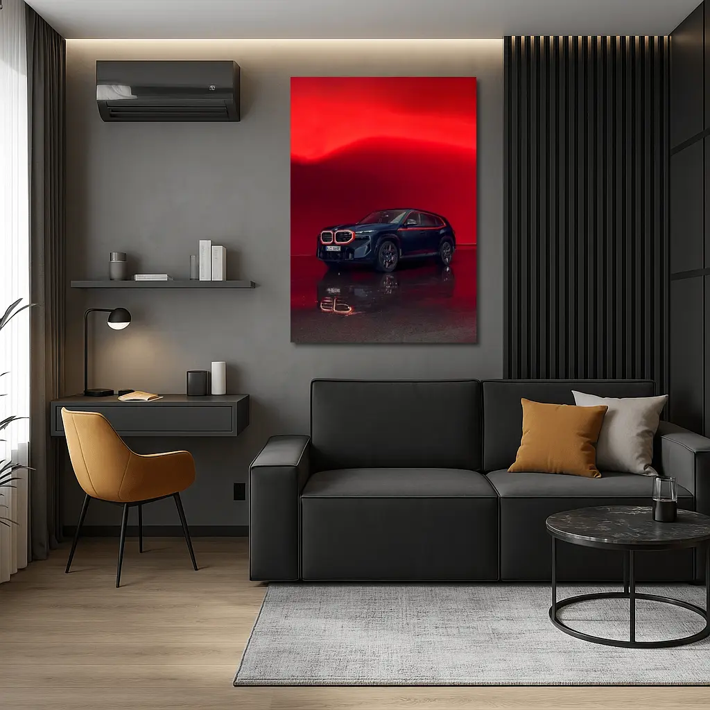 BMW XM Label Red Dark Studio – Wall Art