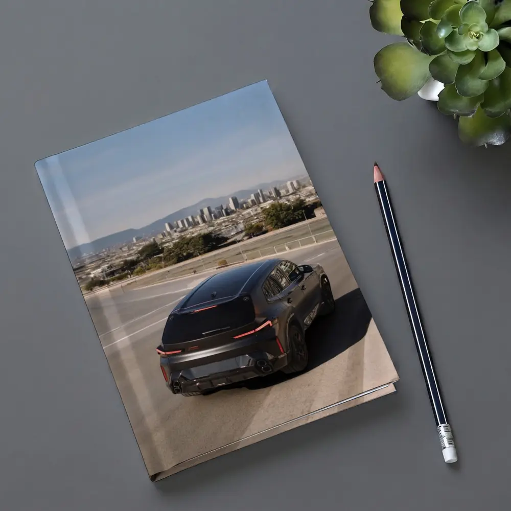 BMW XM Black SUV City Skyline Road – Notebooks