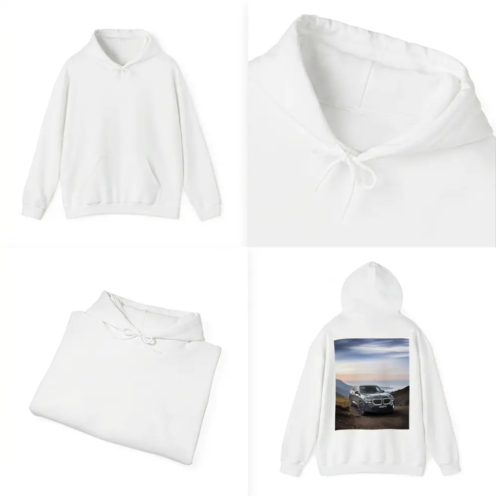BMW XM Dark Gray Mountain Road View – Hoodies