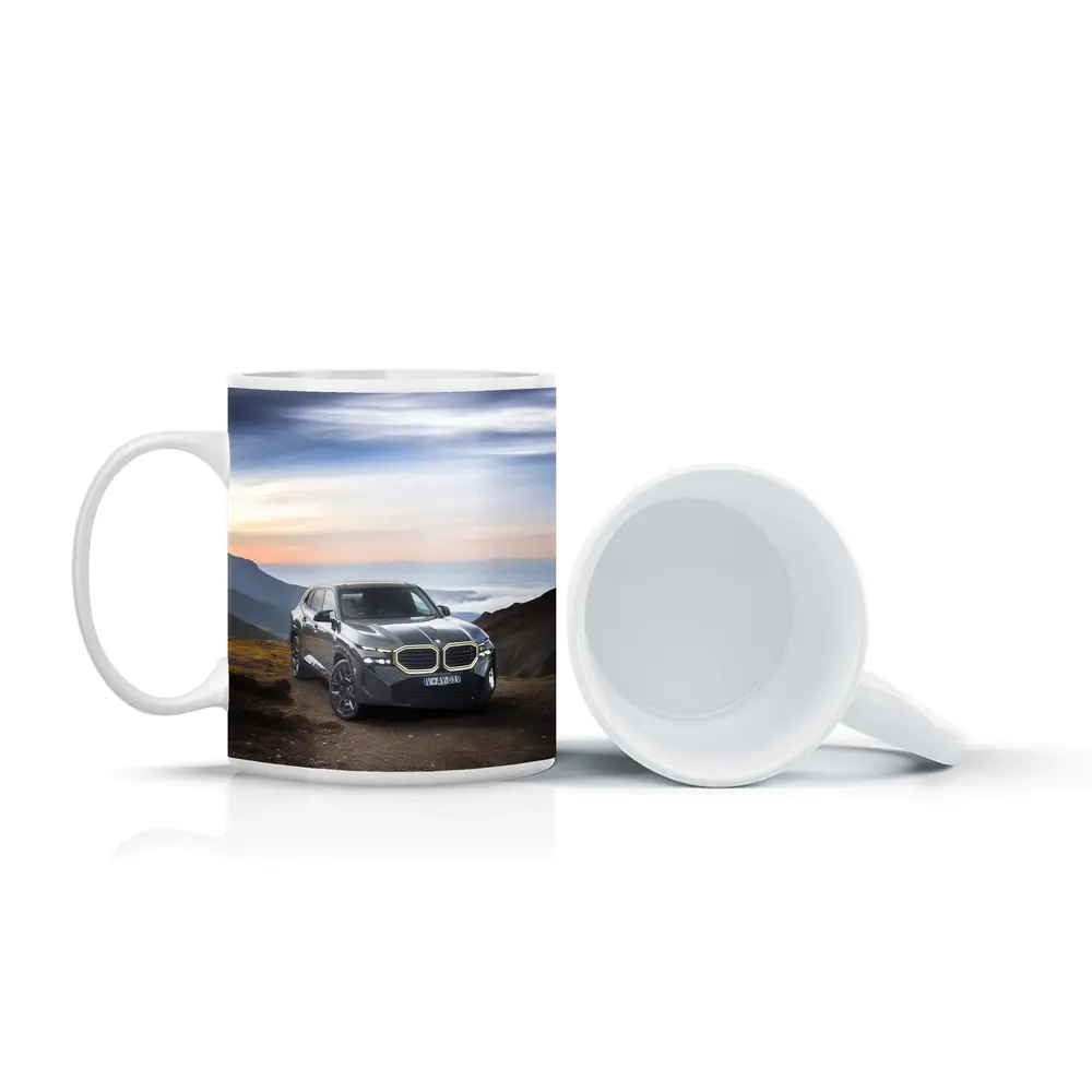 BMW XM Dark Gray Mountain Road View – Mugs
