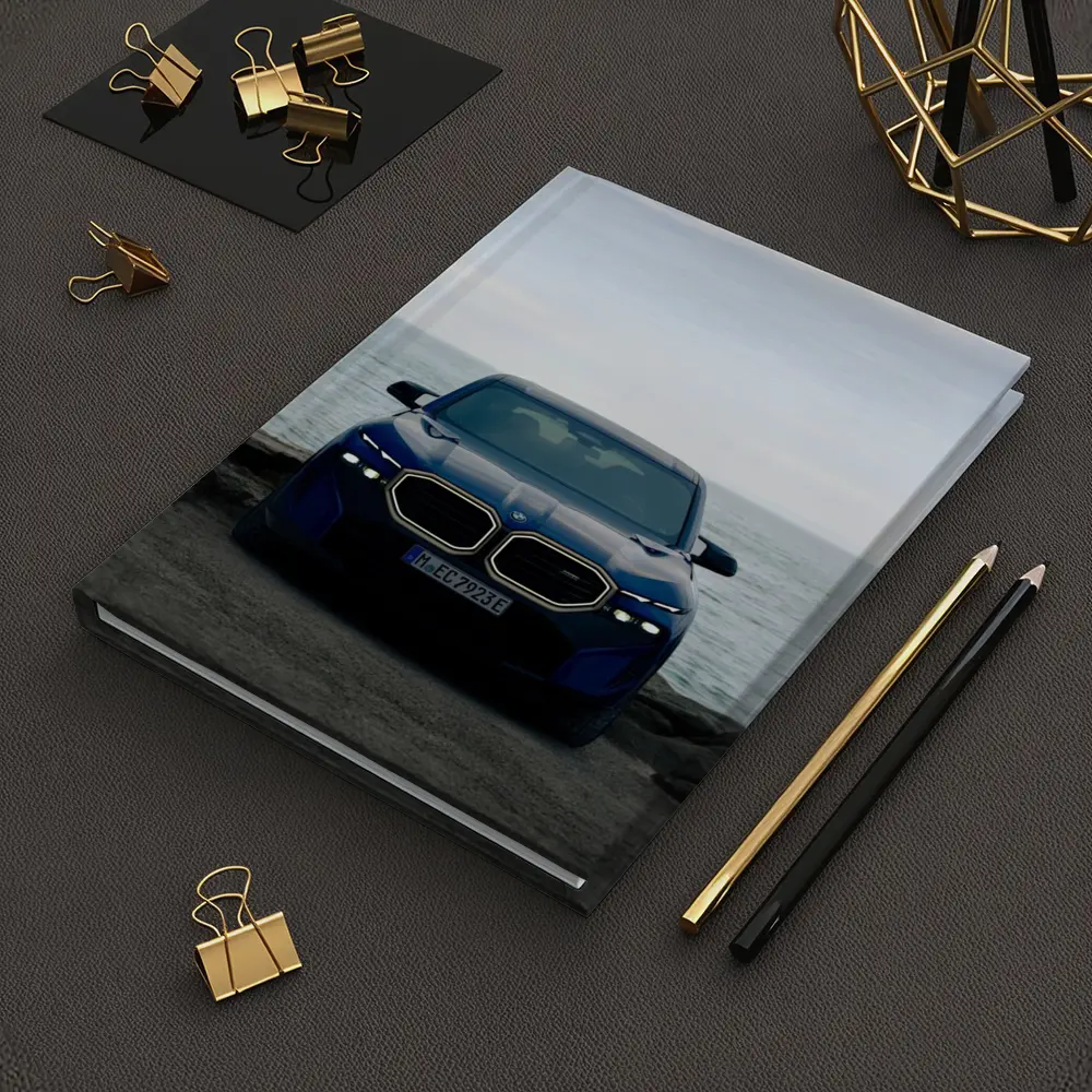 BMW XM Front View Ocean Background – Notebooks