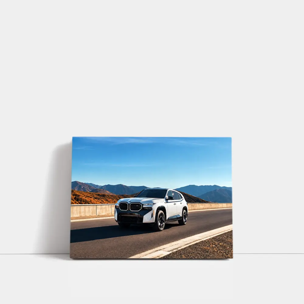 BMW XM SUV on Mountain Highway Road – Wall Art