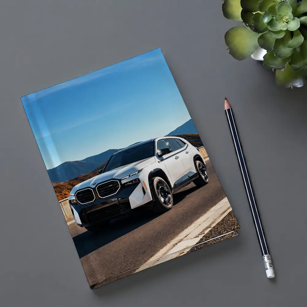 BMW XM SUV on Mountain Highway Road – Notebooks