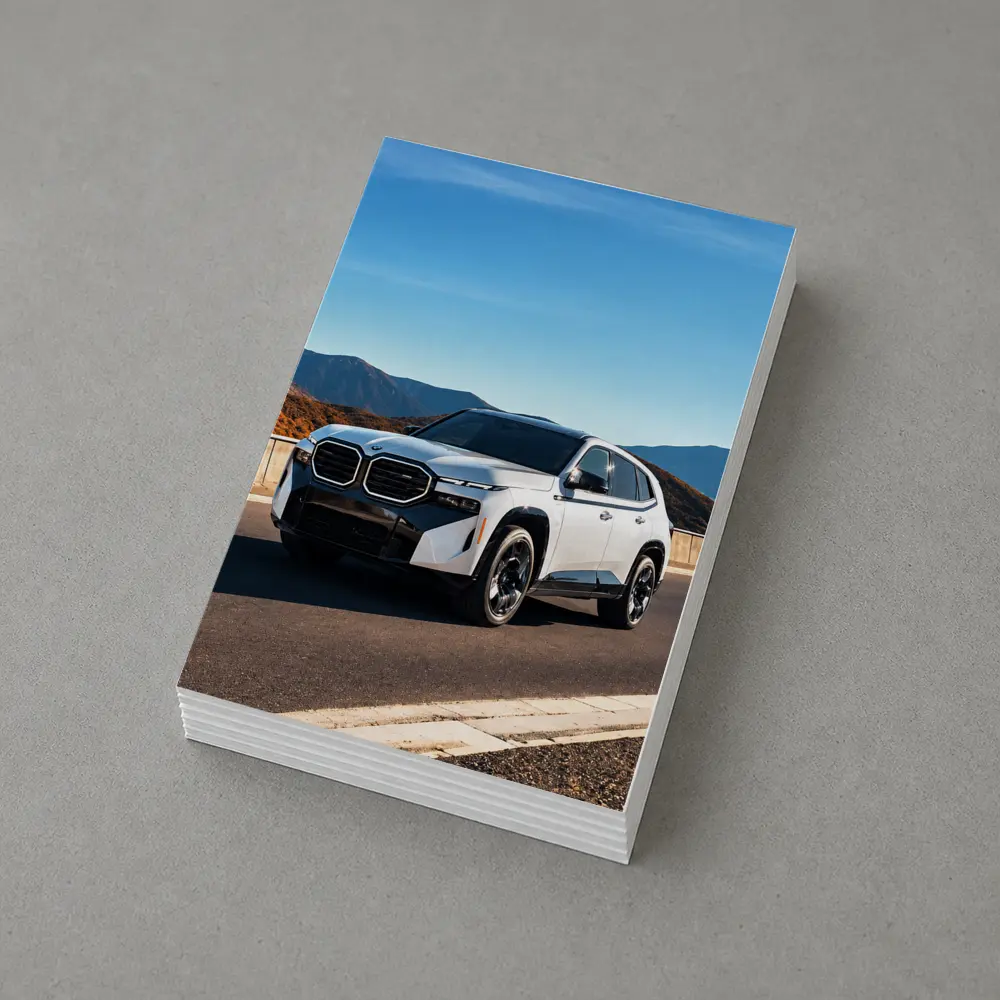 BMW XM SUV on Mountain Highway Road – Postcards