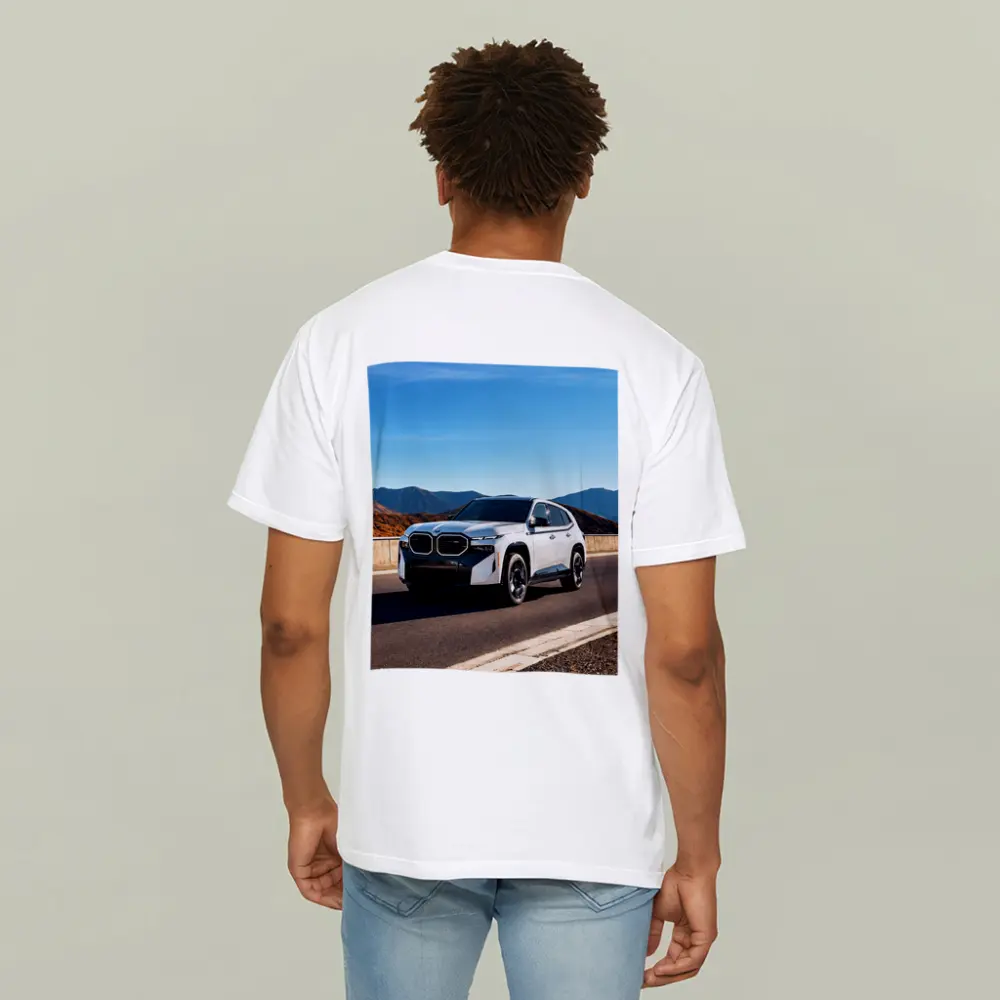 BMW XM SUV on Mountain Highway Road – T-Shirts