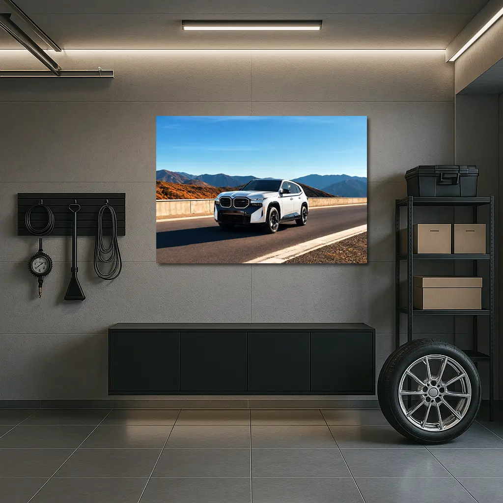 BMW XM SUV on Mountain Highway Road – Wall Art