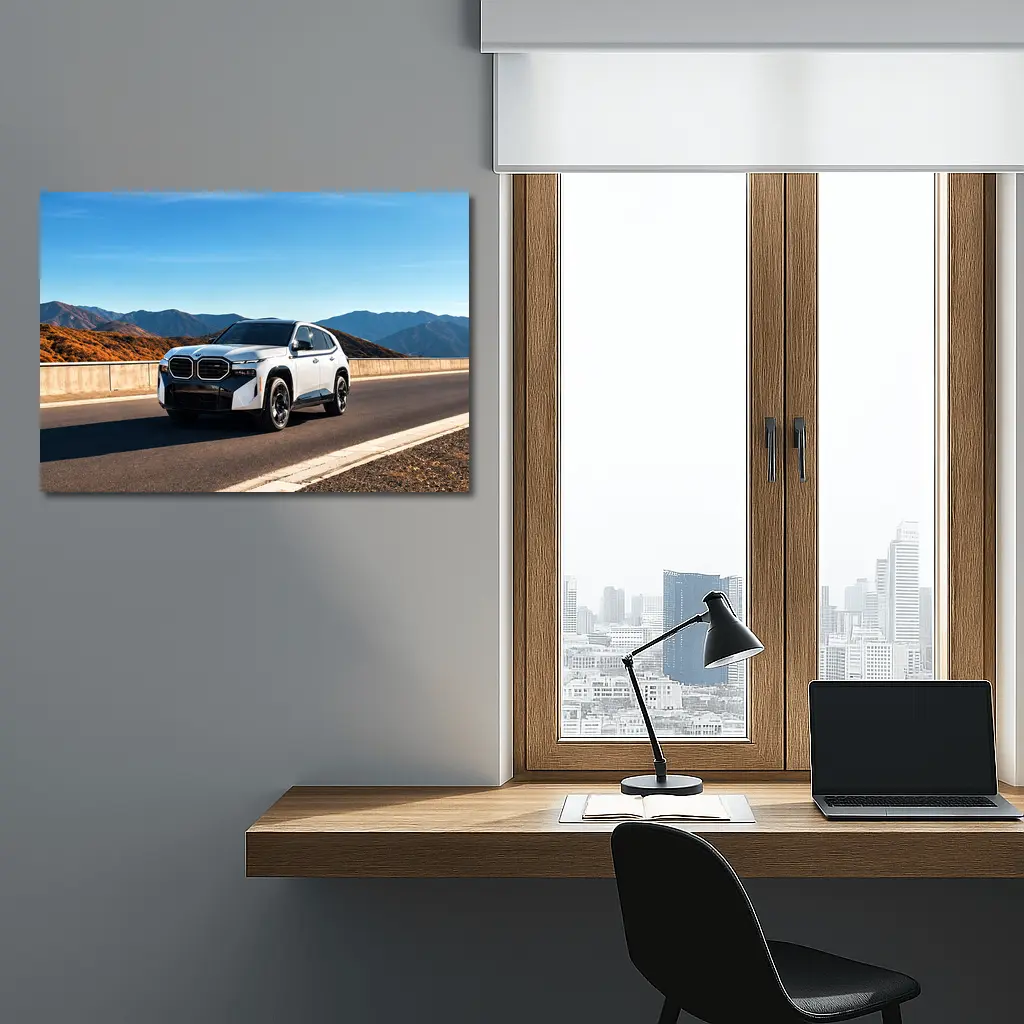 BMW XM SUV on Mountain Highway Road – Wall Art