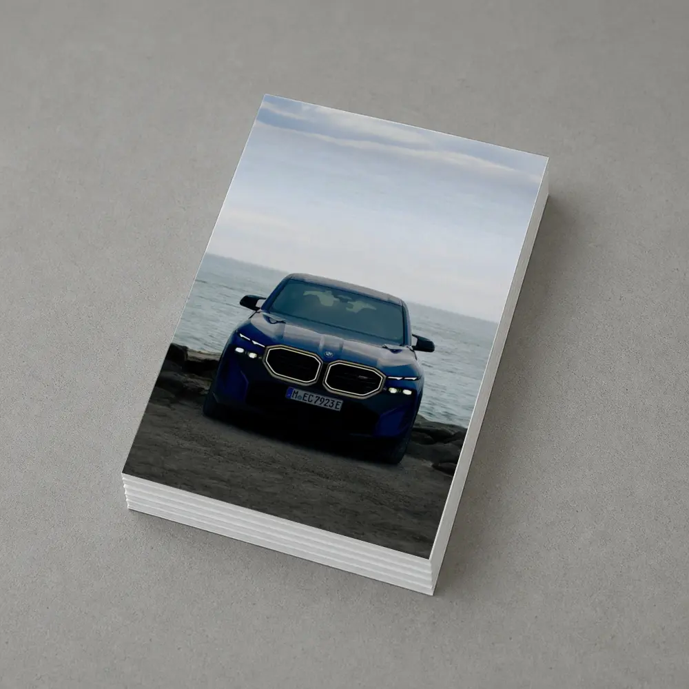BMW XM Front View Ocean Background – Postcards