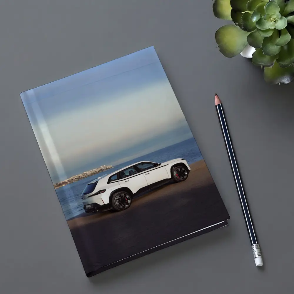 BMW XM White SUV Coastal Ocean View – Notebooks