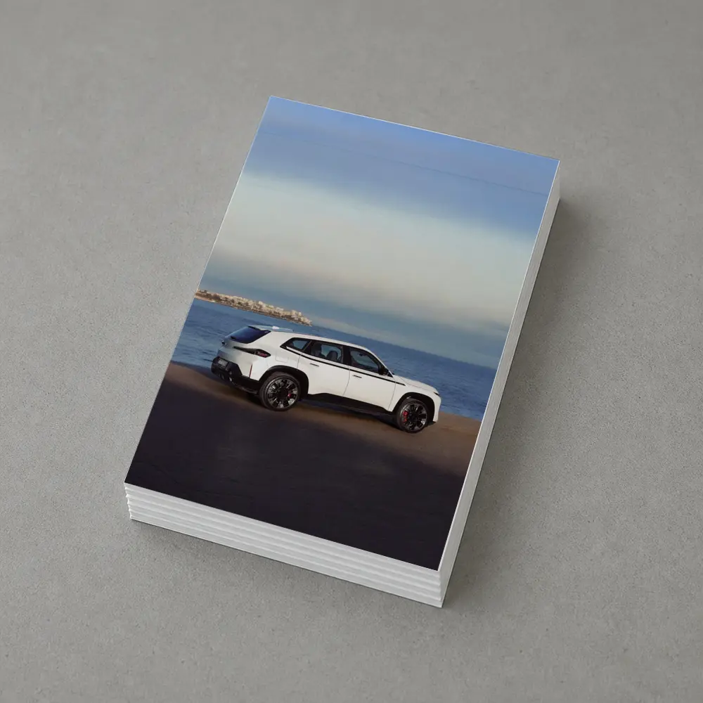 BMW XM White SUV Coastal Ocean View – Postcards