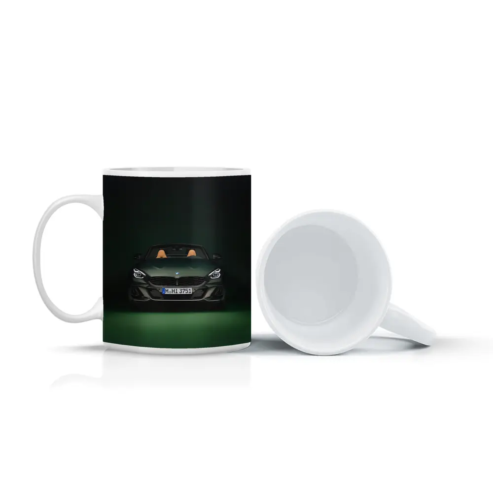 BMW Z4 Green Studio Dark Background – Mugs