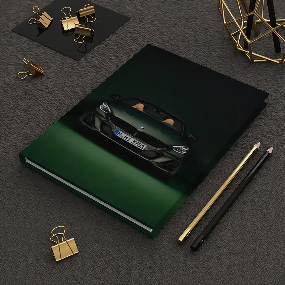 BMW Z4 Green Studio Dark Background – Notebooks