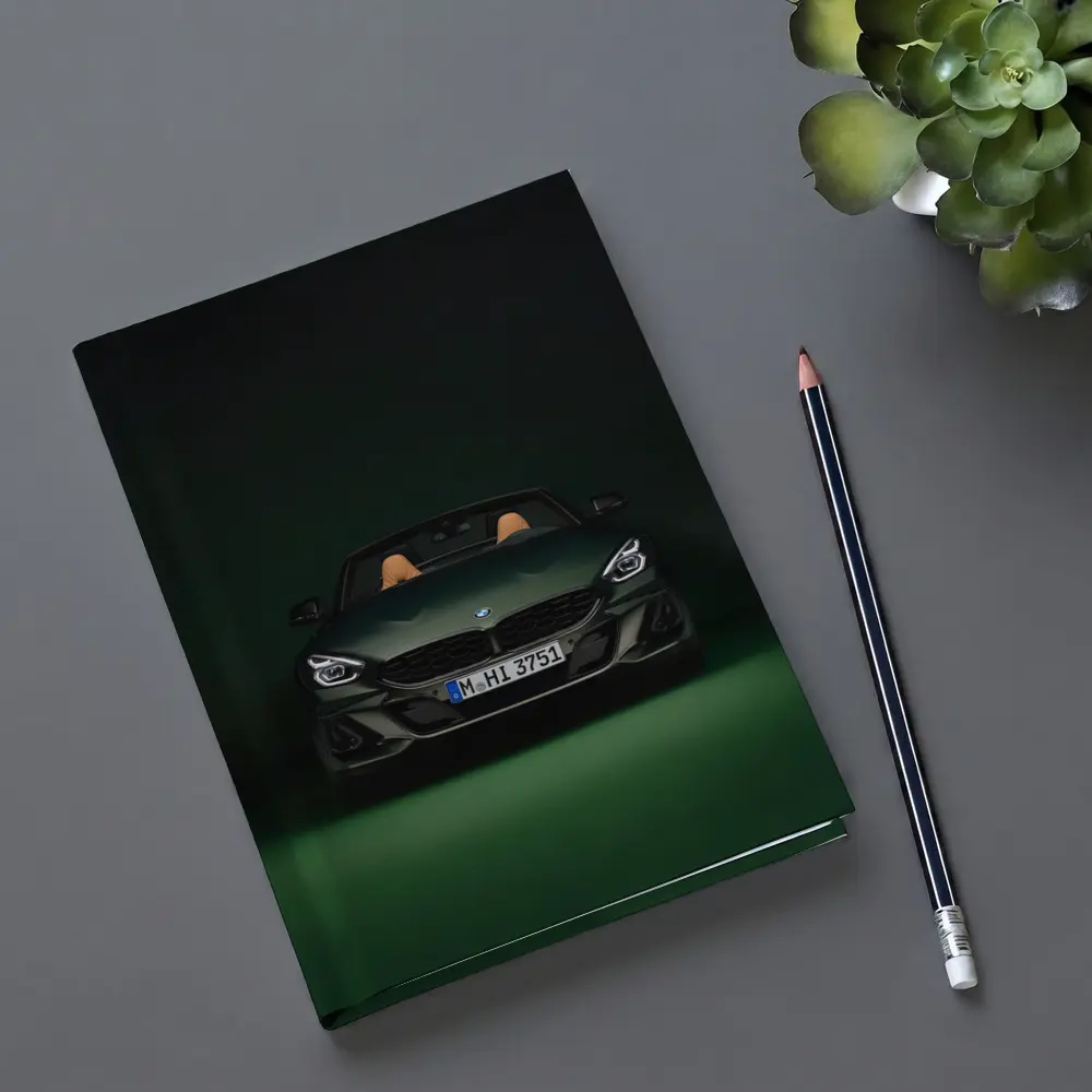 BMW Z4 Green Studio Dark Background – Notebooks