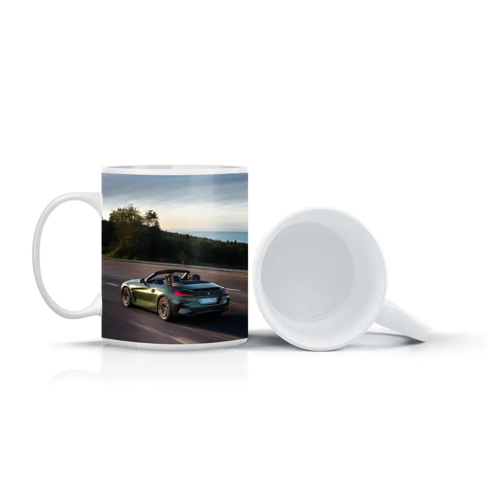 BMW Z4 M40i Green Convertible Coastal Road – Mugs