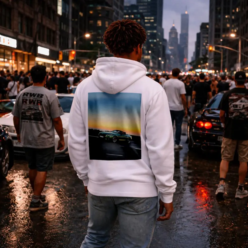 BMW Z4 Green Roadster Sunset Highway Drive – Hoodies