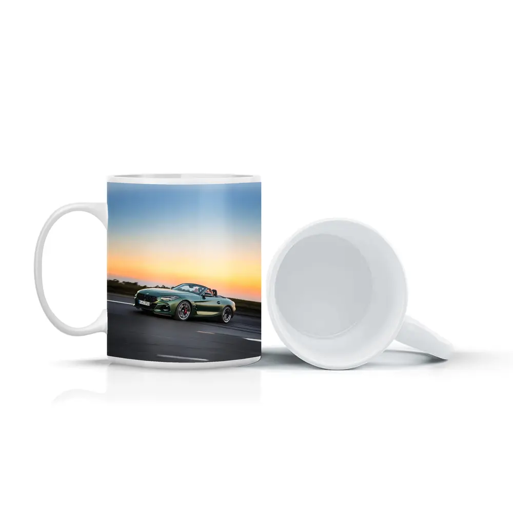 BMW Z4 Green Roadster Sunset Highway Drive – Mugs