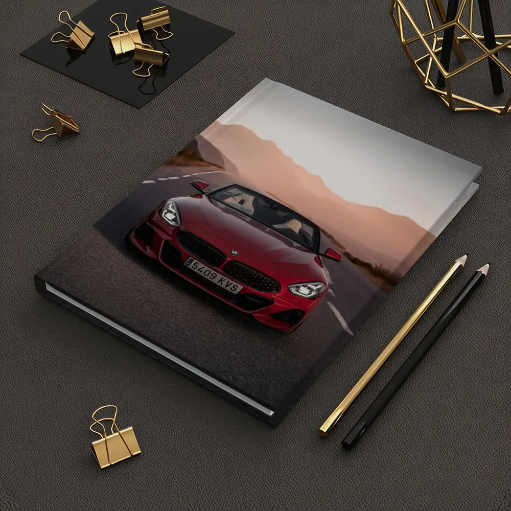 BMW Z4 Red Roadster Mountain Sunset Road – Notebooks