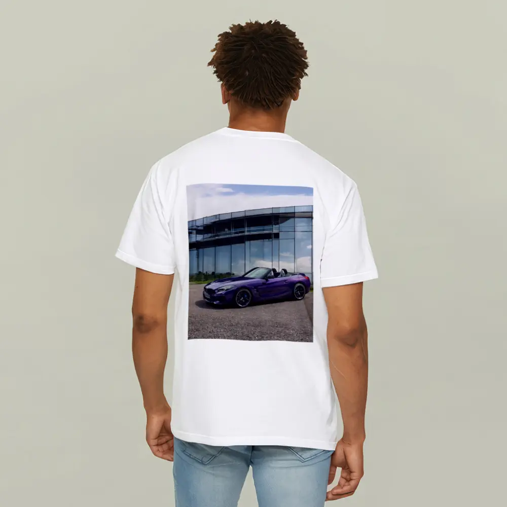BMW Z4 Purple Roadster Glass Building – T-Shirts