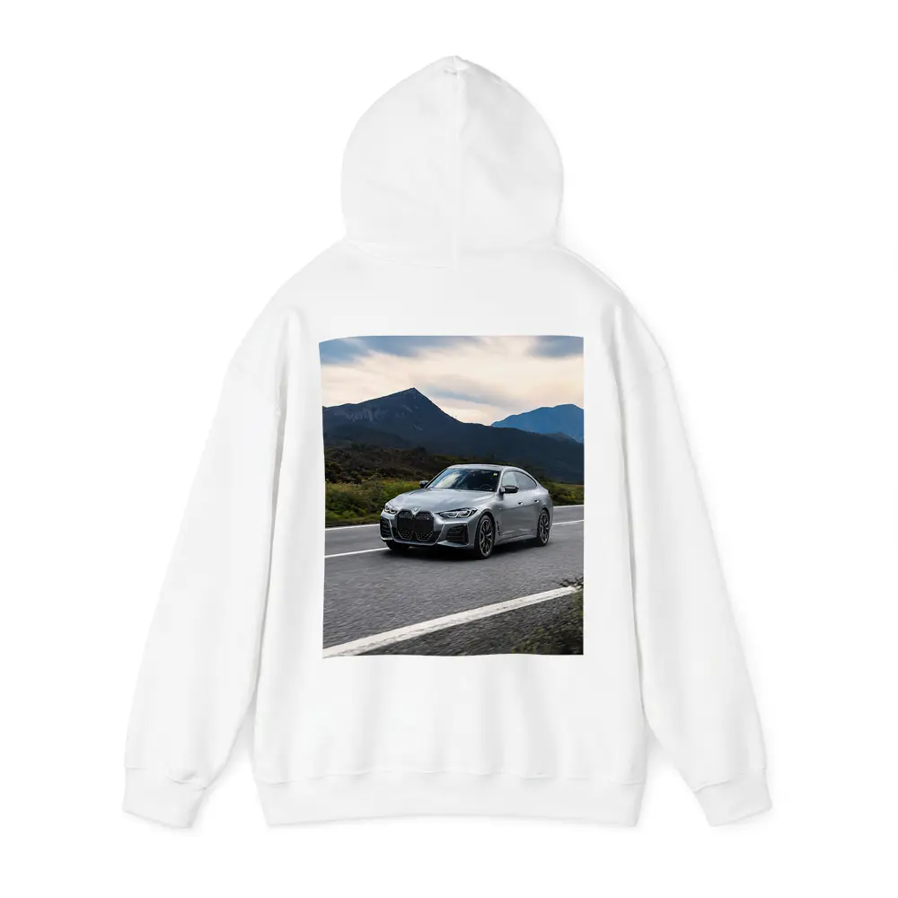 BMW 4 Series Gray Coupe Mountain Road – Hoodies