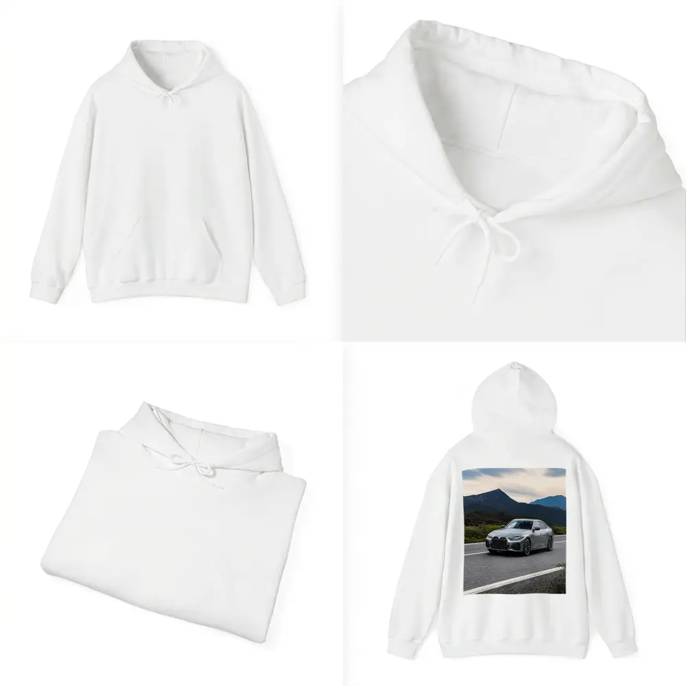 BMW 4 Series Gray Coupe Mountain Road – Hoodies