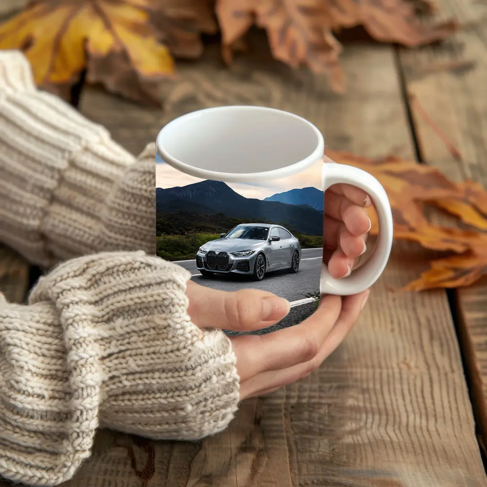 BMW 4 Series Gray Coupe Mountain Road – Mugs