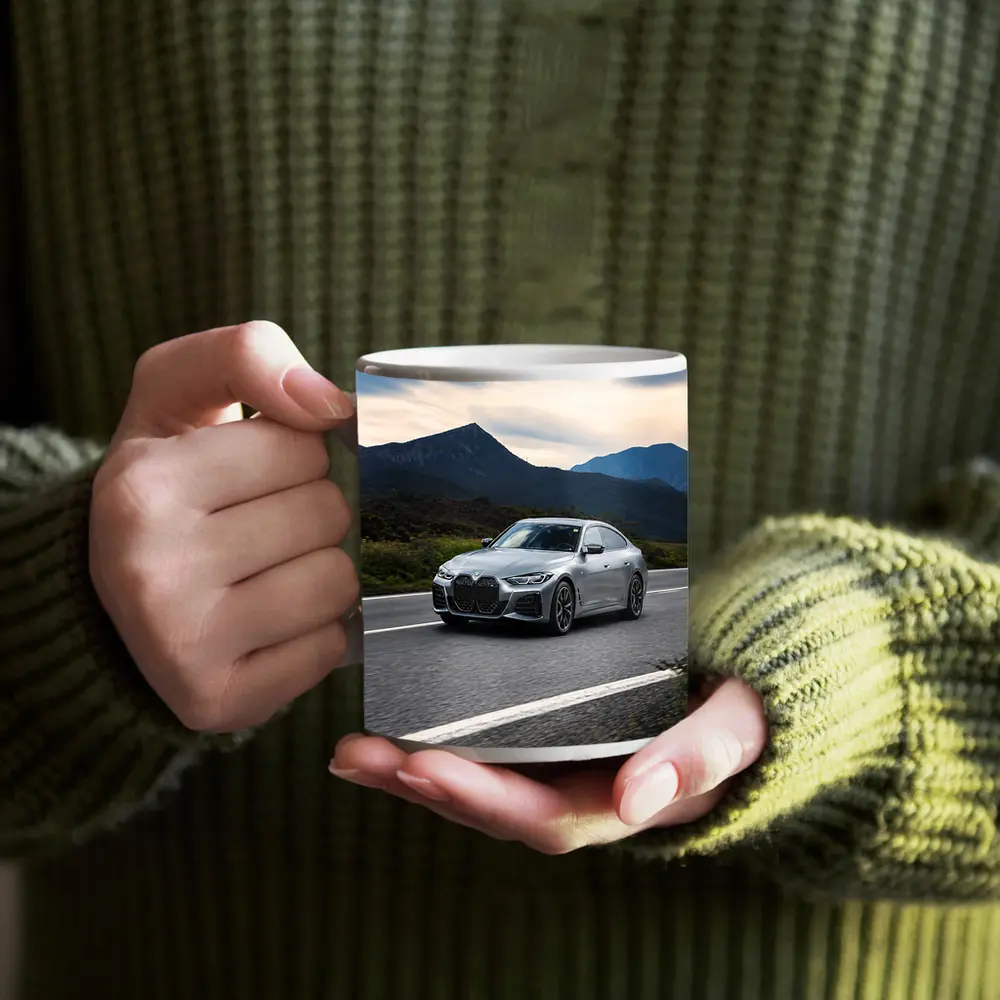 BMW 4 Series Gray Coupe Mountain Road – Mugs