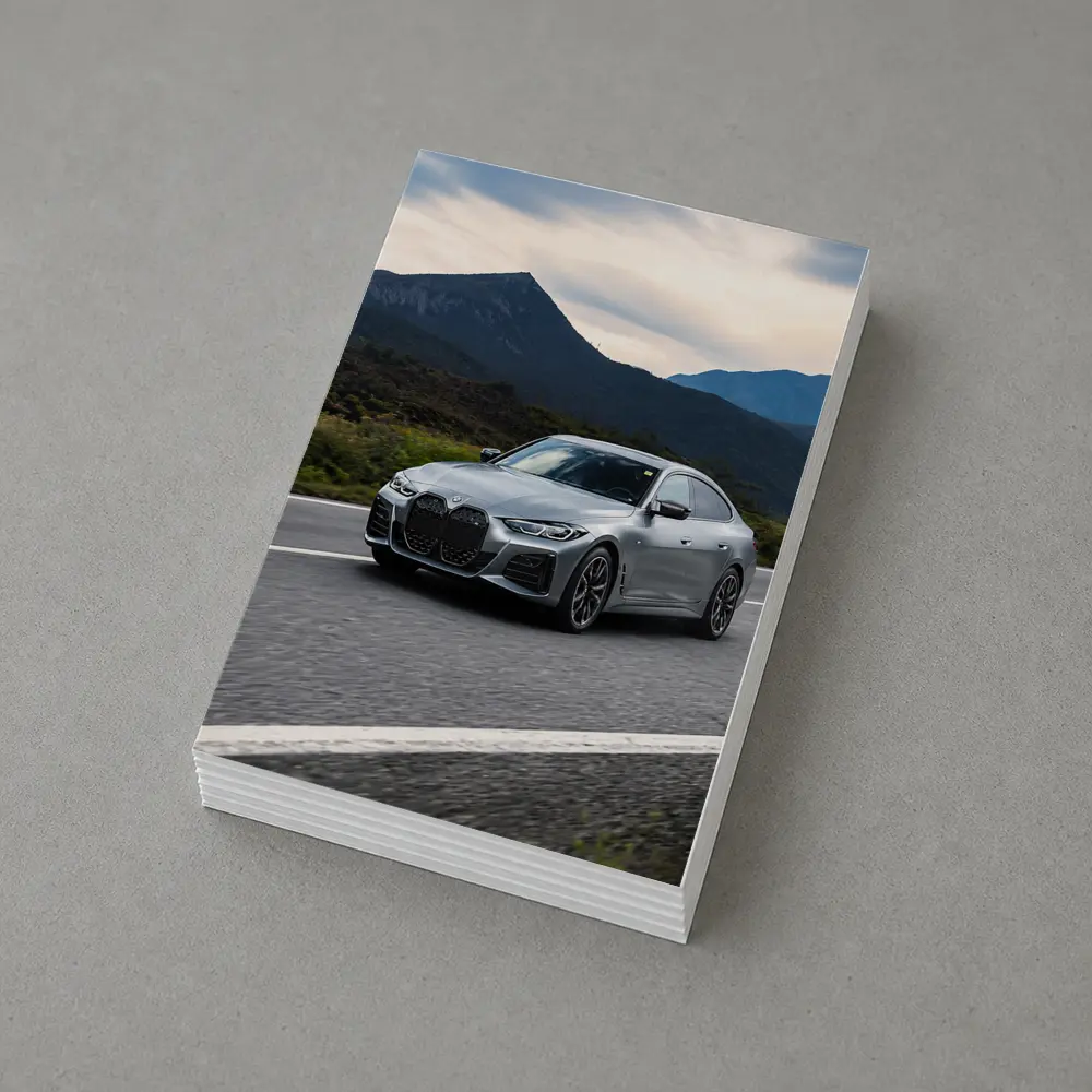BMW 4 Series Gray Coupe Mountain Road – Postcards