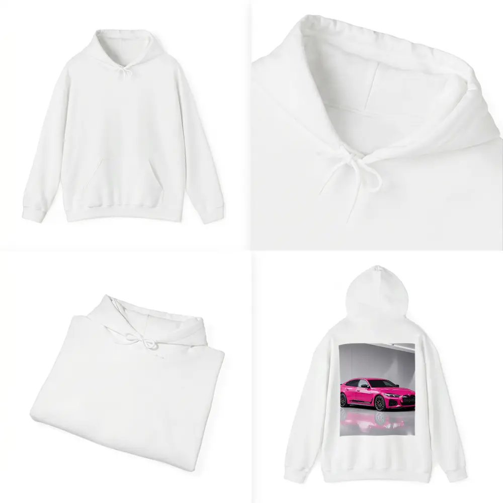 BMW i4 M50 Pink Studio Shot – Hoodies