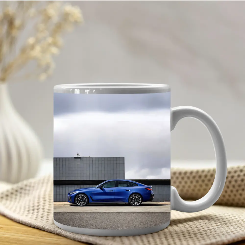 BMW i4 M50 Blue Urban Street Side – Mugs