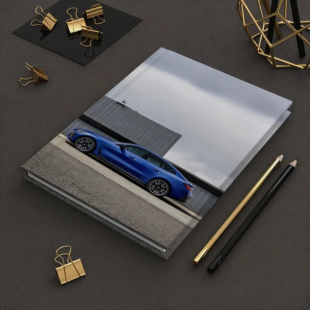 BMW i4 M50 Blue Urban Street Side – Notebooks