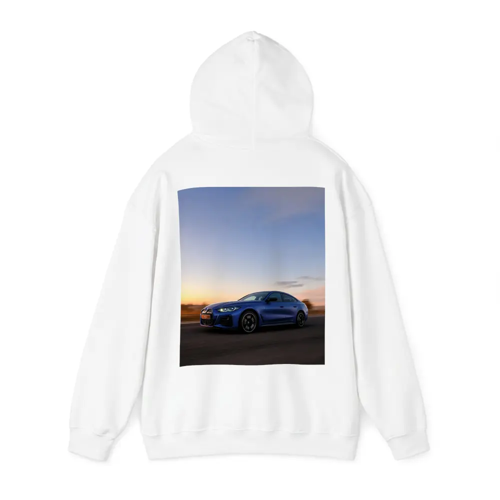 BMW i4 Blue Sunset Road Drive – Hoodies