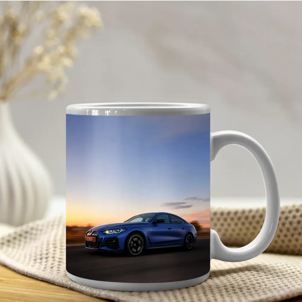 BMW i4 Blue Sunset Road Drive – Mugs