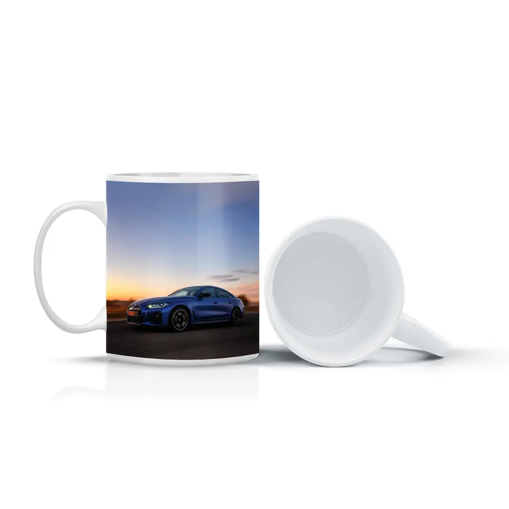 BMW i4 Blue Sunset Road Drive – Mugs