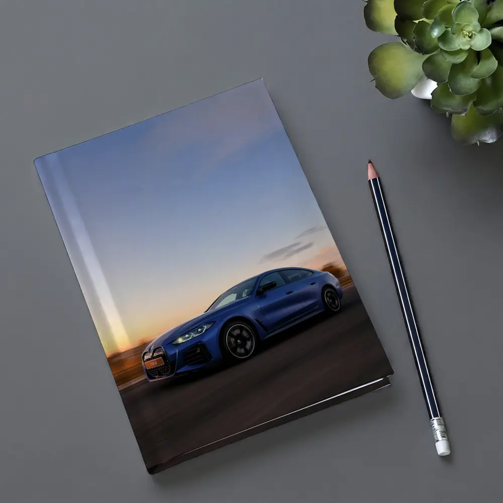 BMW i4 Blue Sunset Road Drive – Notebooks