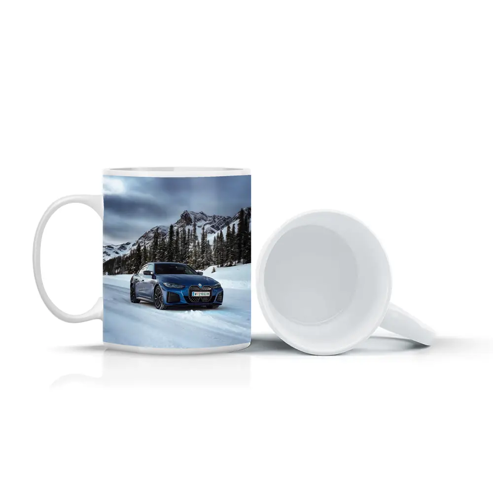 BMW i4 M50 Blue Snow Mountain Road – Mugs