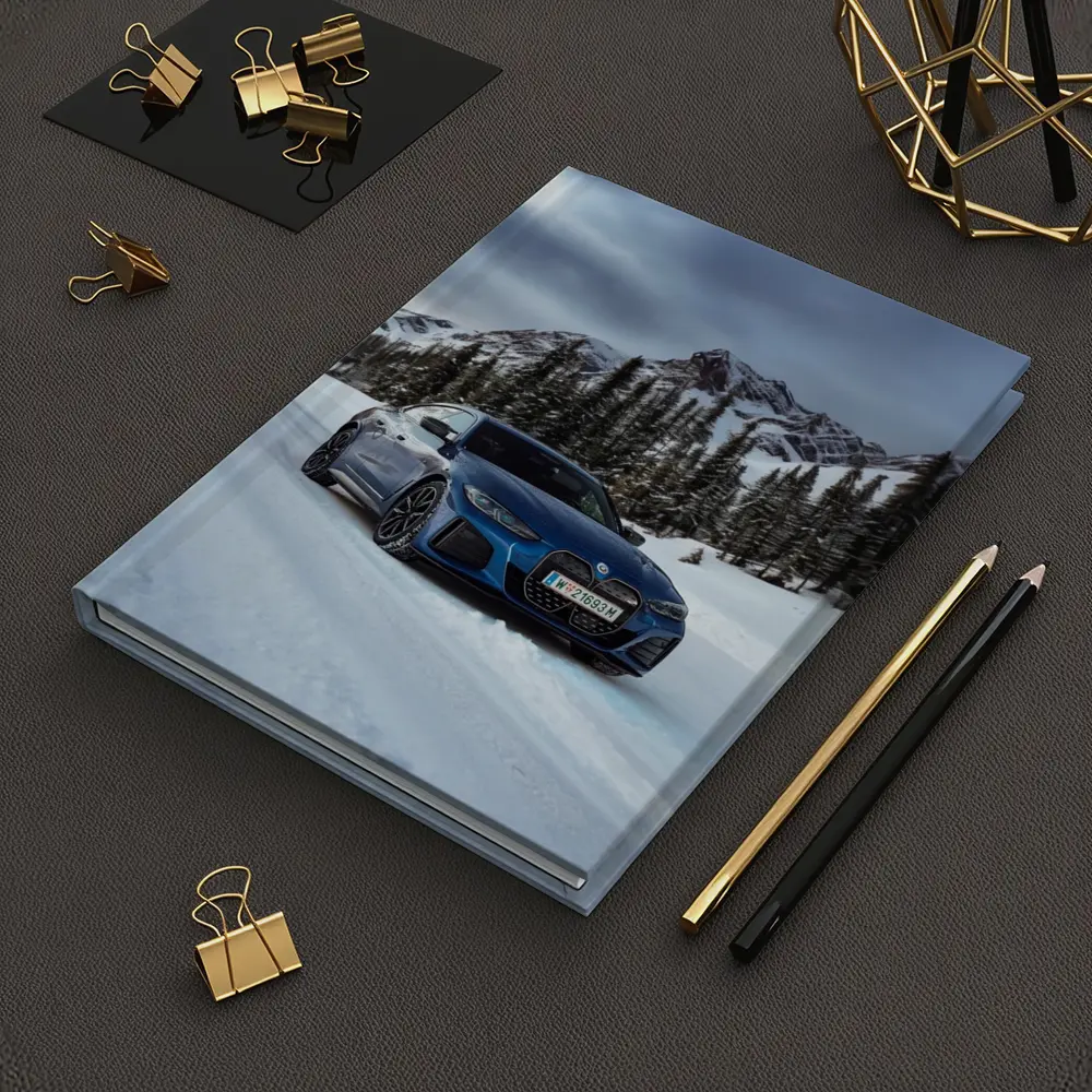 BMW i4 M50 Blue Snow Mountain Road – Notebooks