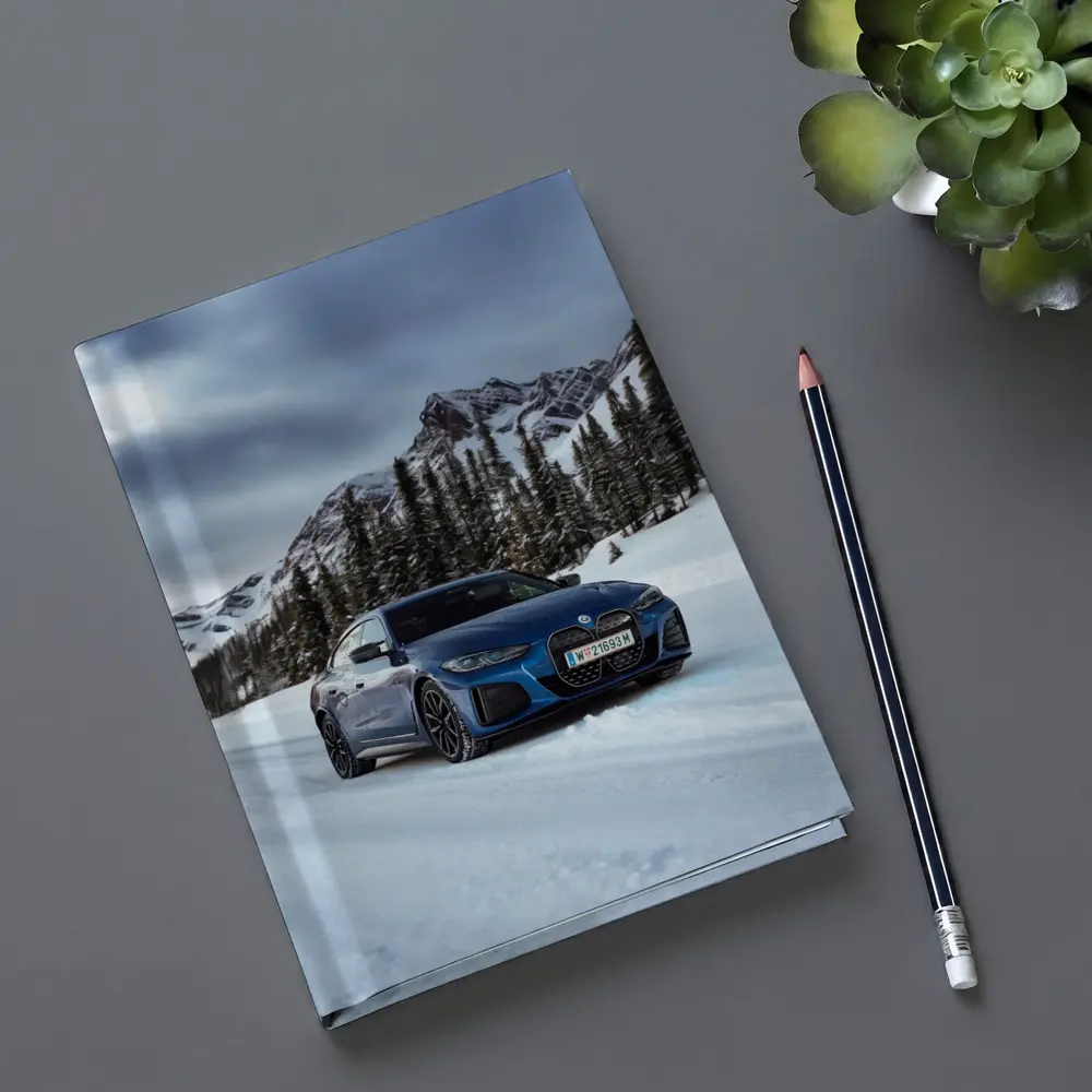 BMW i4 M50 Blue Snow Mountain Road – Notebooks