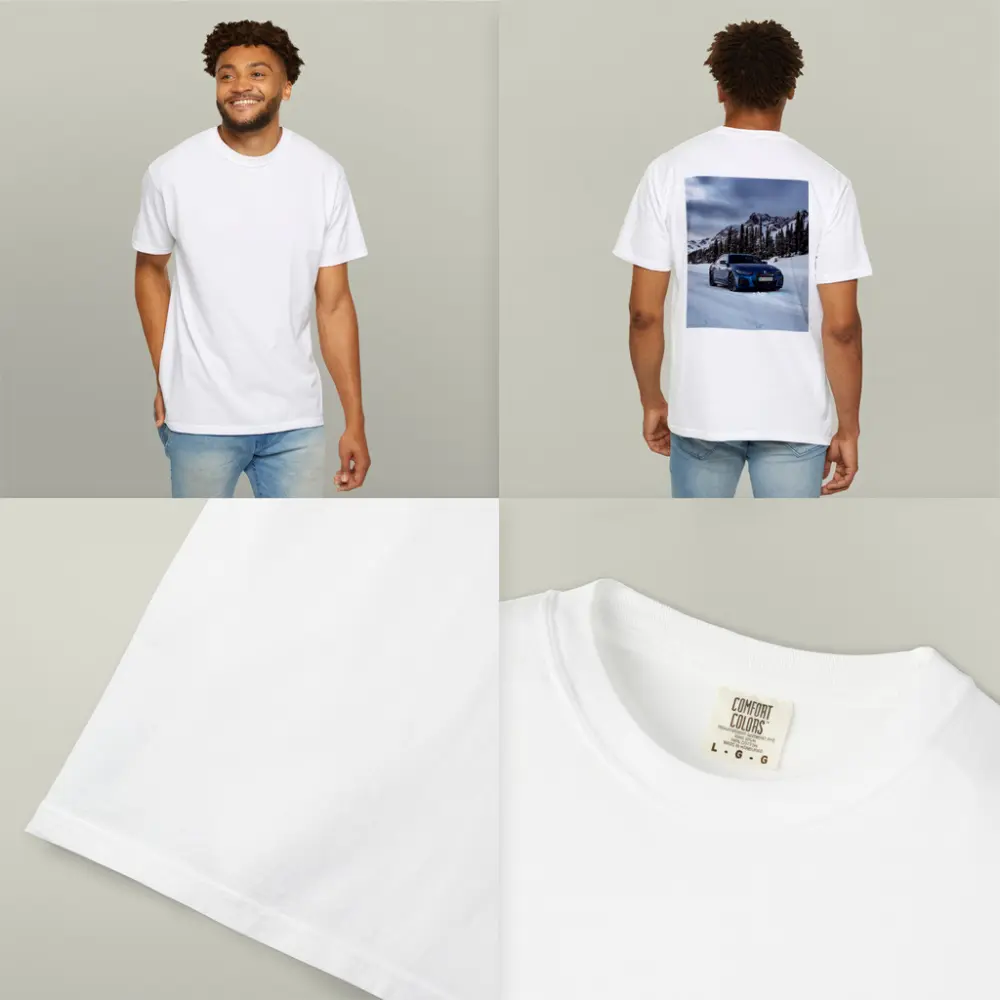 BMW i4 M50 Blue Snow Mountain Road – T-Shirts