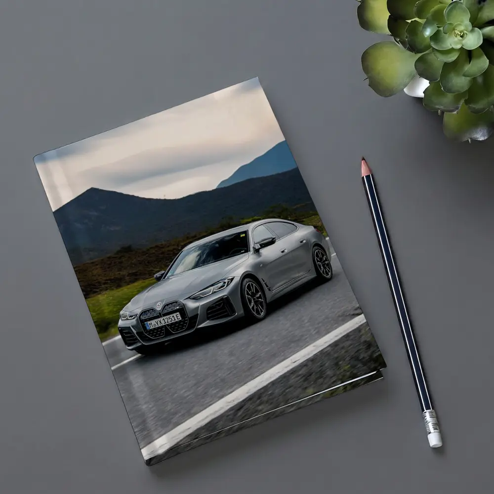 BMW i4 Gran Coupe Gray Mountain Road Drive – Notebooks