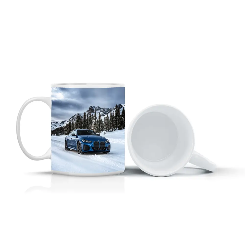 BMW i4 M50 Blue Snow Mountain Road – Mugs