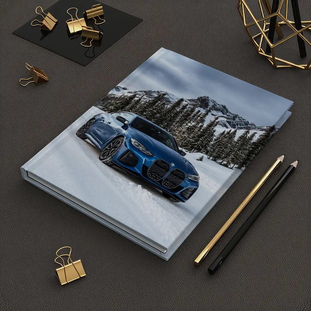 BMW i4 M50 Blue Snow Mountain Road – Notebooks
