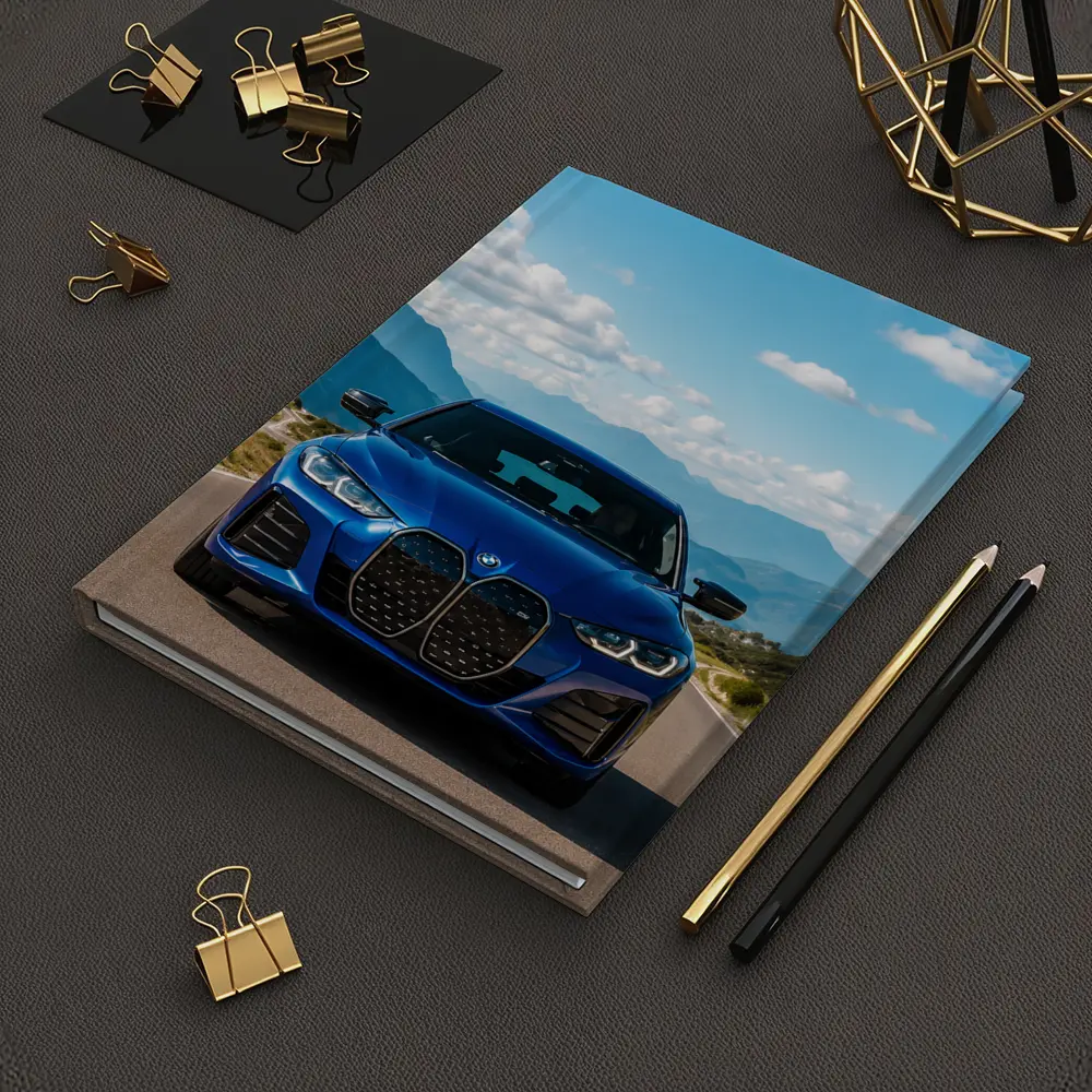 BMW i4 Blue Front Mountain Road – Notebooks