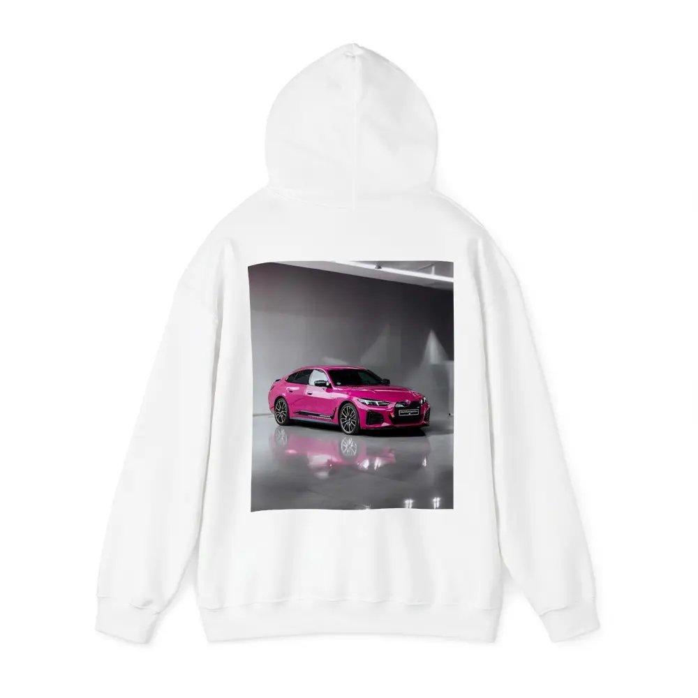 Pink BMW i4 M50 Studio Showroom – Hoodies