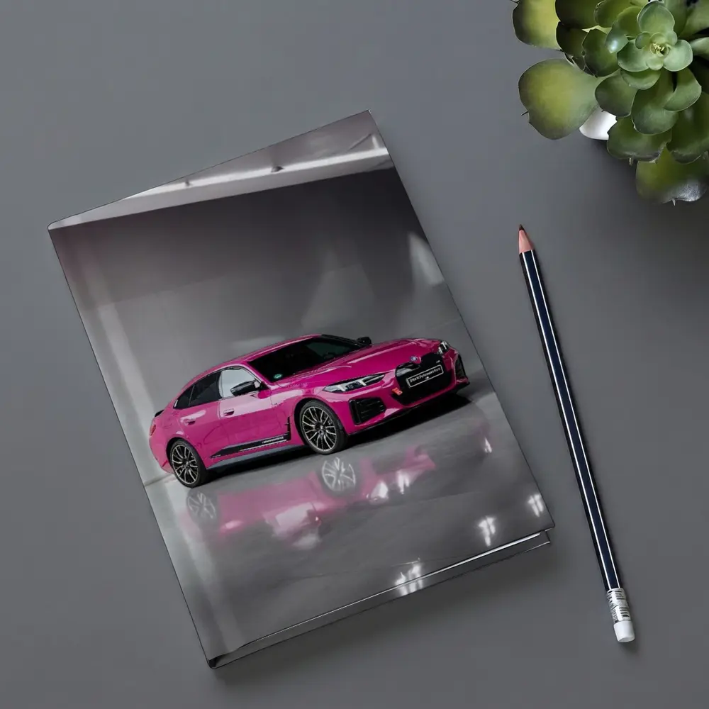Pink BMW i4 M50 Studio Showroom – Notebooks
