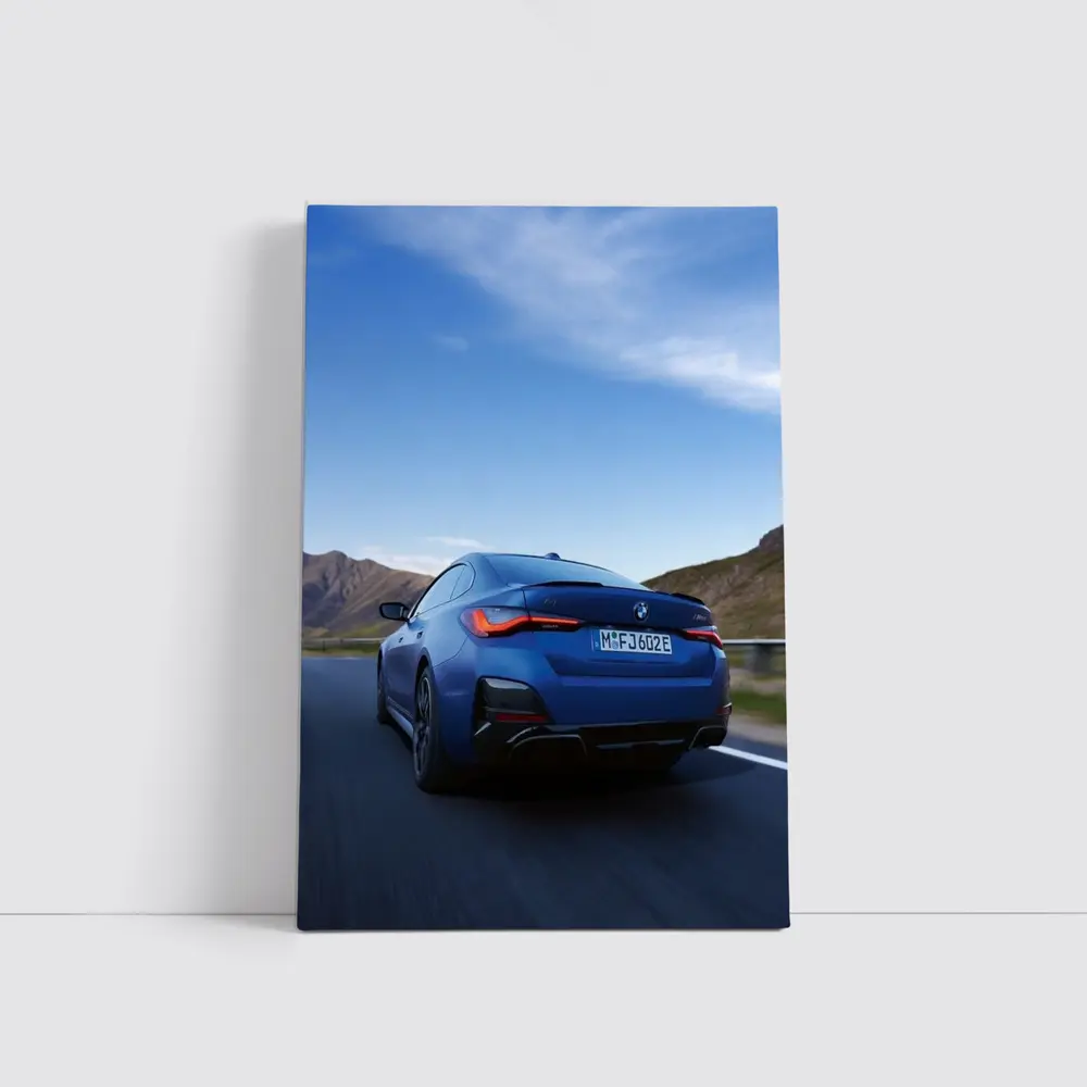 BMW i4 M50 Blue Mountain Road Drive – Wall Art