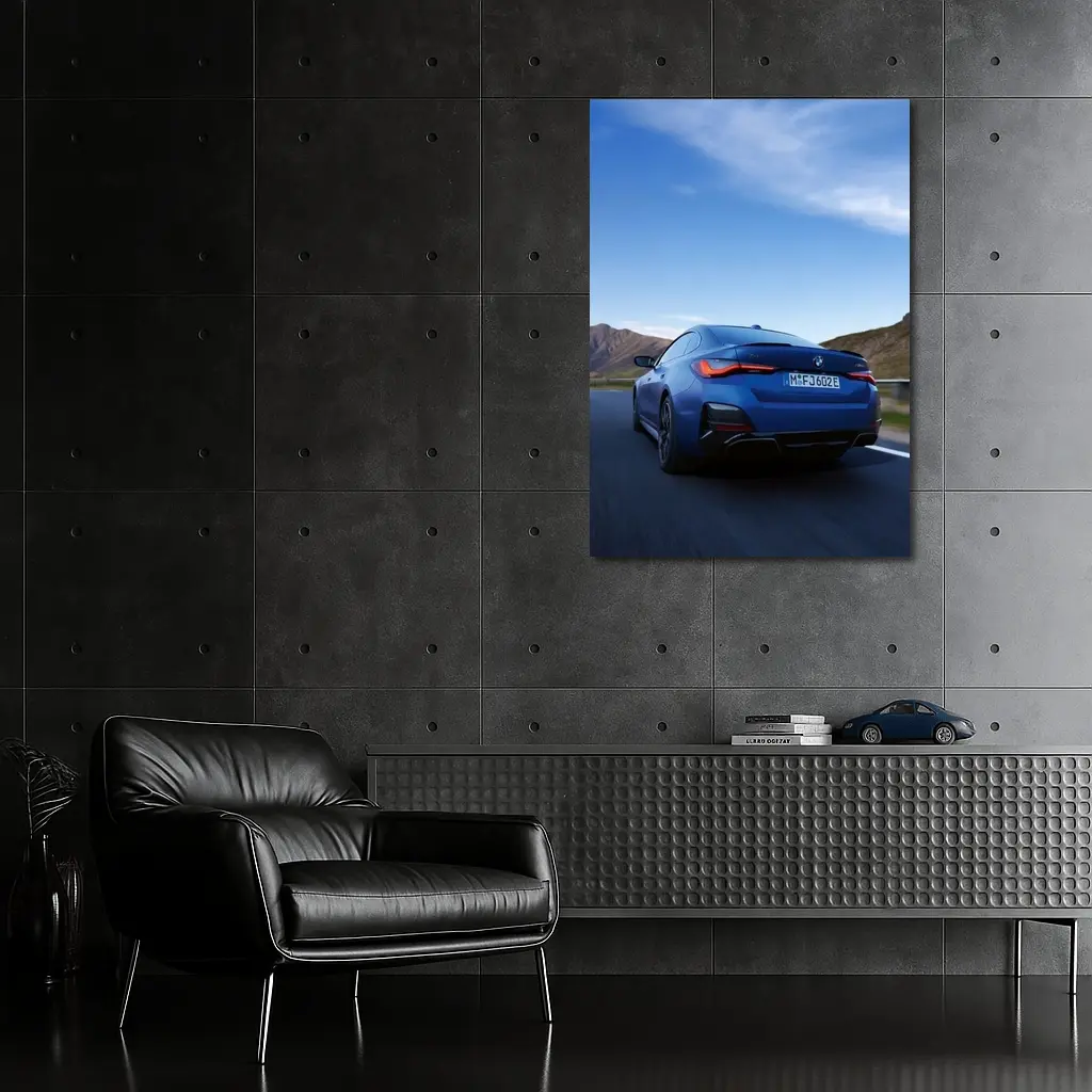 BMW i4 M50 Blue Mountain Road Drive – Wall Art