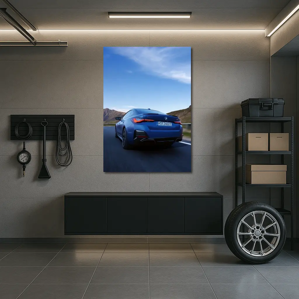 BMW i4 M50 Blue Mountain Road Drive – Wall Art