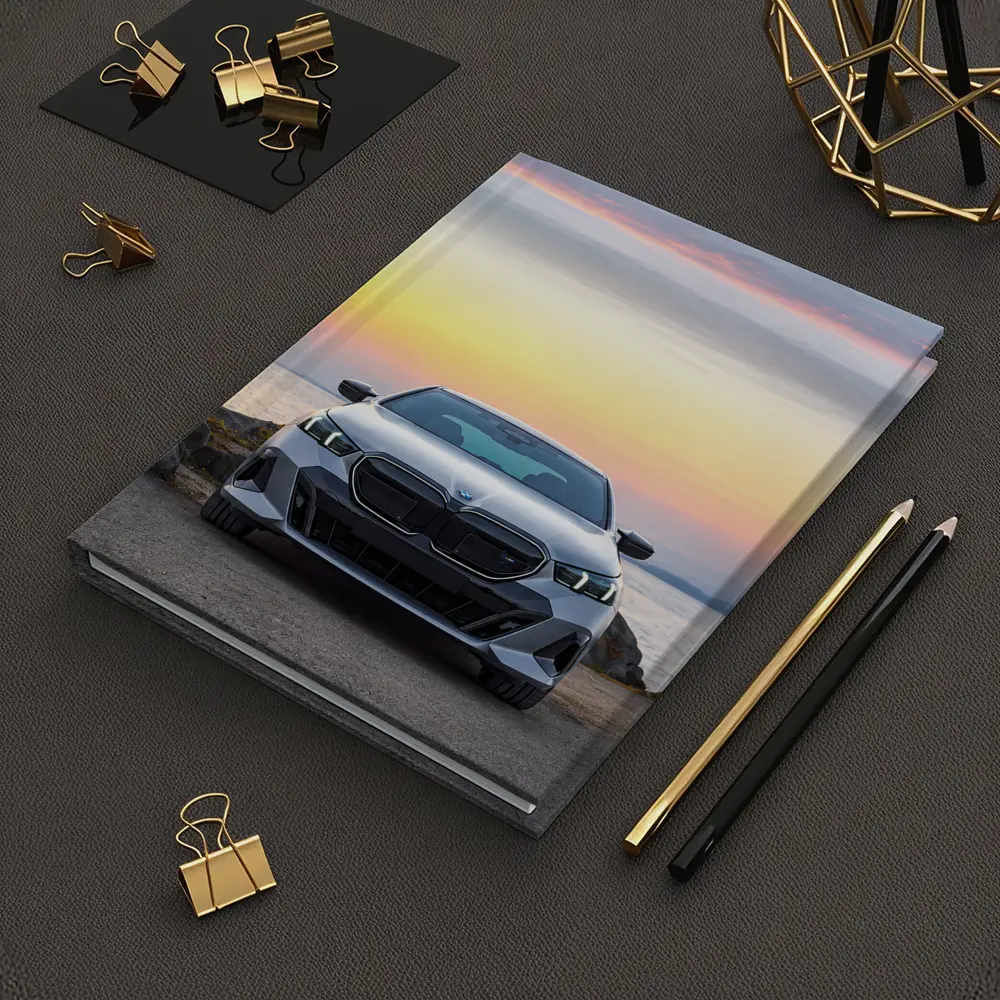 BMW i5 M60 Sedan Coastal Sunset View – Notebooks
