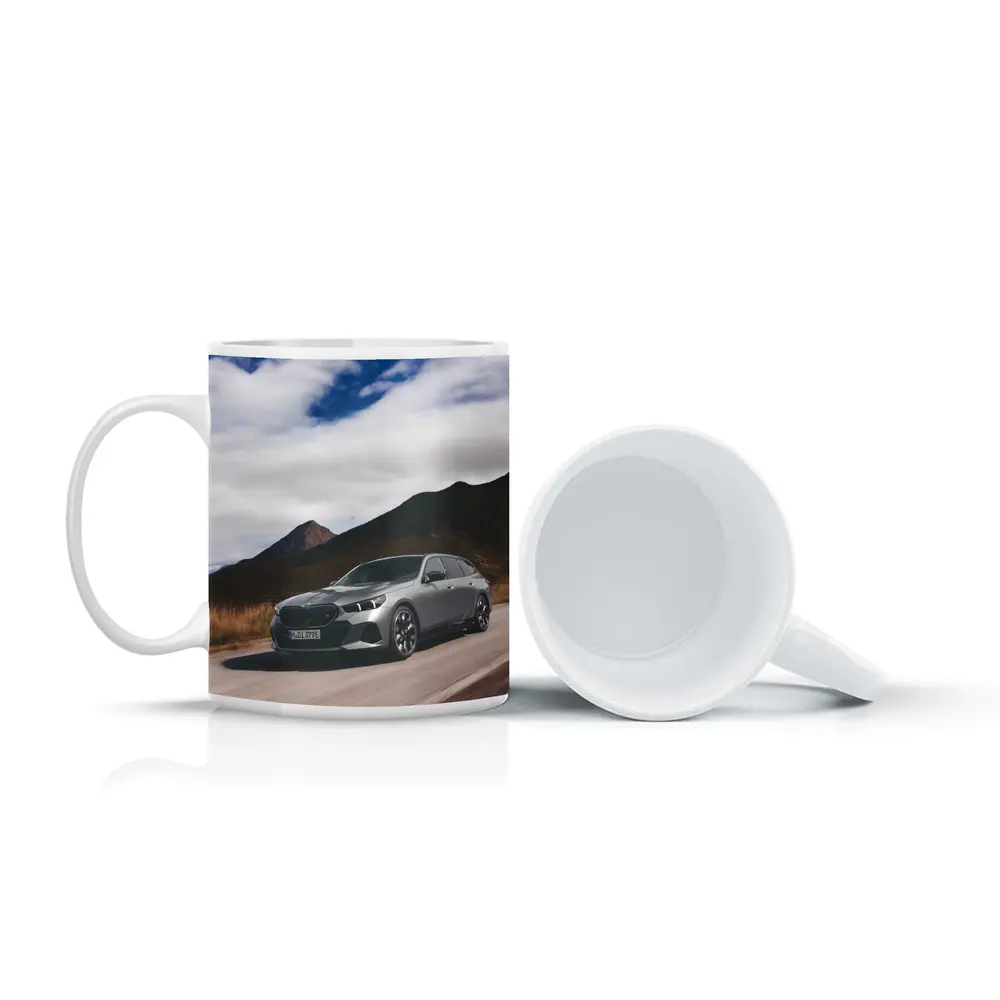 BMW i5 Touring Gray Mountain Road Drive – Mugs