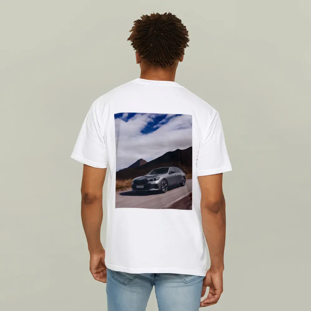 BMW i5 Touring Gray Mountain Road Drive – T-Shirts